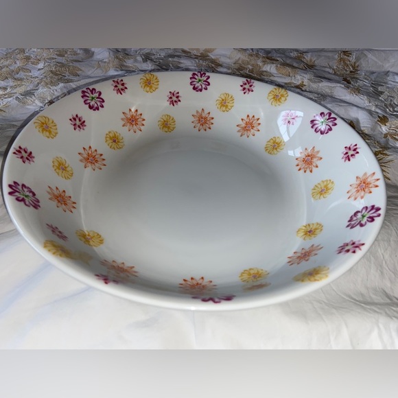 Vintage Strawflower Colorful Bowl Set-GentlyUsed-No Chips/Cracks,SmallScratches🎄 - Picture 5 of 16
